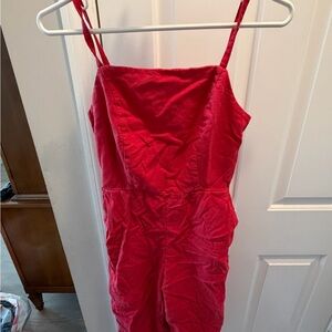 Old Navy Vibrant Red Jumpsuit